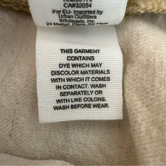 Free People Splendor In The Grass Tie waist Denim Skirt Oatmeal Size 6 - Picture 7 of 9